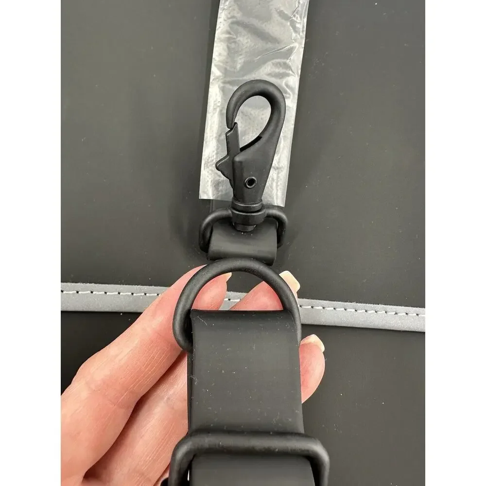 Rains Backpack Reflective Black Reflective 14090 Waterproof New With Tags